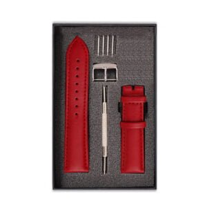 Dây Đồng Hồ Da Bò Italy Movado Màu Đỏ MS30 – Chất Liệu Da Bò Cao Cấp Tương Thích Tất Cả Các Phiên Bản Đồng Hồ Movado