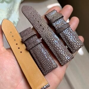 Dây Đồng Hồ Da Cá Đuối Movado Màu Nâu MS33 – Chất Liệu Da Cá Đuối Cao Cấp Tương Thích Tất Cả Các Phiên Bản Đồng Hồ Movado