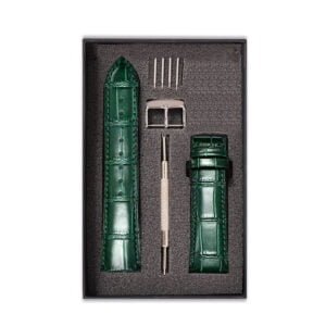 Dây Đồng Hồ Da Cá Sấu Movado Màu Xánh Lá MS23 – Chất Liệu Da Cá Sấu Cao Cấp Tương Thích Tất Cả Các Phiên Bản Đồng Hồ Movado